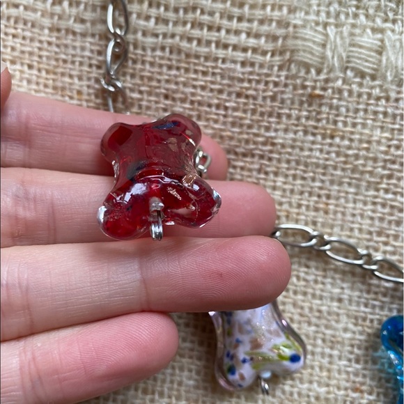 Bone Glass necklace - Picture 3 of 5